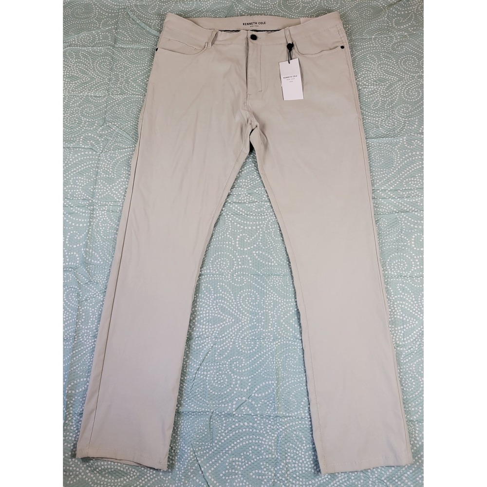 Kenneth Cole Mens Slim Fit Tech Pants‎ Outer Space 38X32 NWT Water Repellent